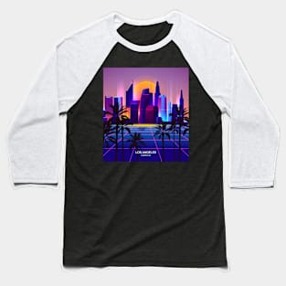 Los Angeles Synth City Baseball T-Shirt